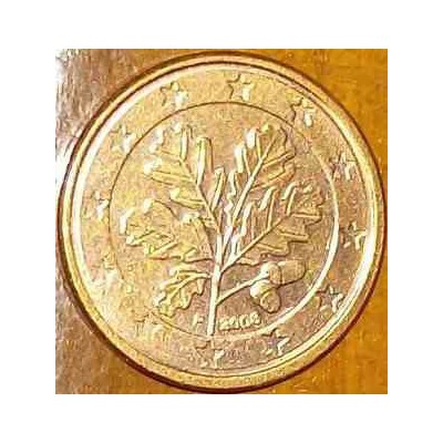 سکه 1 سنت یورو - مس روکش فولاد - اسپانیا 2008 غیر بانکی
