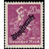 1 عدد تمبر سری پستی - تمبر رسمی - 20  - رایش آلمان 1923 با شارنیه