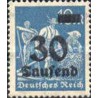 1 عدد تمبر از سری پستی - سورشارژ  30 مارک  - رایش آلمان 1923