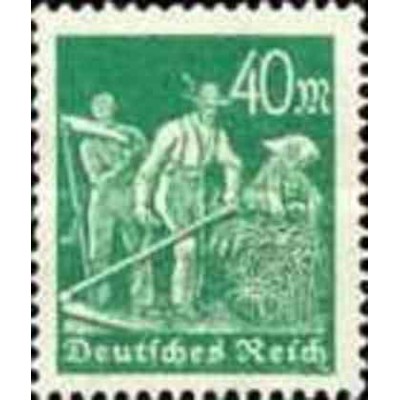 1 عدد تمبر از سری پستی - 40 فنیک  - رایش آلمان 1922