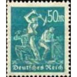 1 عدد تمبر از سری پستی - 50 فنیک  - رایش آلمان 1922 بدون چسب