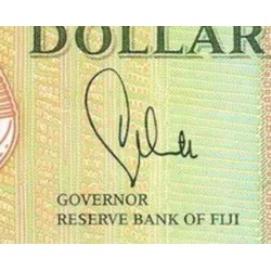 اسکناس پلیمر 5 دلار - فیجی 2012