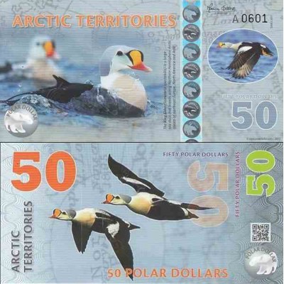 اسکناس پلیمر 50 دلار - قطب شمال 2017