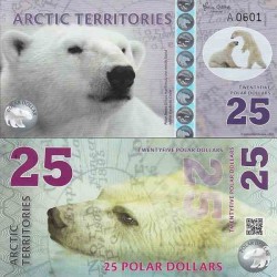 اسکناس پلیمر 25 دلار - قطب شمال 2017