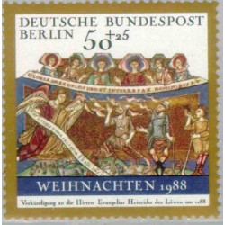 1 عدد تمبر کریستمس - برلین آلمان 1988