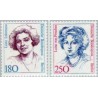 2 عدد تمبر سری پستی زنان نامدار - لوتی لهمن - لوئیز فون پروسن - برلین آلمان 1989 قیمت 17.5 دلار