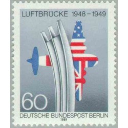 1 عدد تمبر چهلمین سال خط هوایی به برلین - برلین آلمان 1989