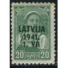 1 عدد تمبر سری پستی - سورشارژ روی تمبرهای شوروی  - لتونی 1941