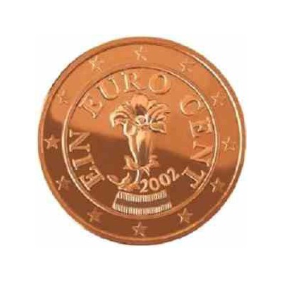 سکه 1 سنت یورو - مس روکش فولاد - اتریش 2005 غیر بانکی