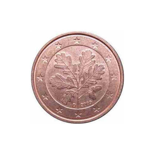 سکه 1 سنت یورو - مس روکش فولاد -آلمان 2005 غیر بانکی