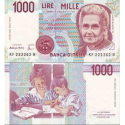 اسکناس 1000 لیر - ایتالیا 1990