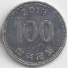 سکه  100 وون  - نیکل مس - کره جنوبی 2013 غیر بانکی