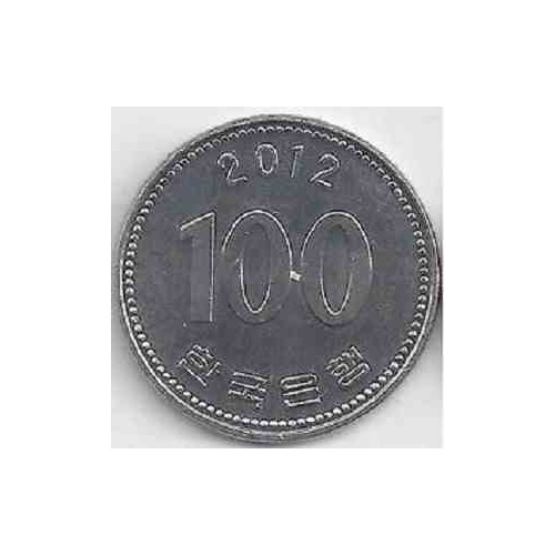 سکه  100 وون  - نیکل مس - کره جنوبی 2012 غیر بانکی