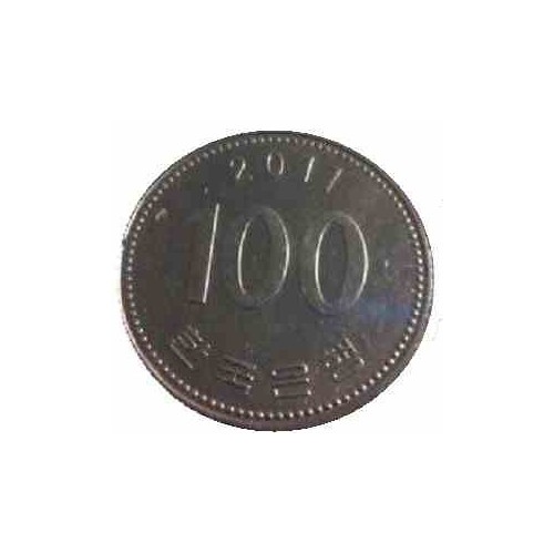 سکه  100 وون  - نیکل مس - کره جنوبی 2011 غیر بانکی