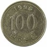 سکه  100 وون  - نیکل مس - کره جنوبی 1996 غیر بانکی