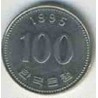 سکه  100 وون  - نیکل مس - کره جنوبی 1995 غیر بانکی