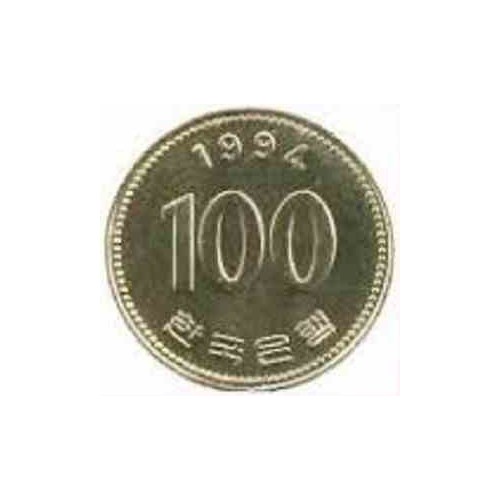 سکه  100 وون  - نیکل مس - کره جنوبی 1994 غیر بانکی