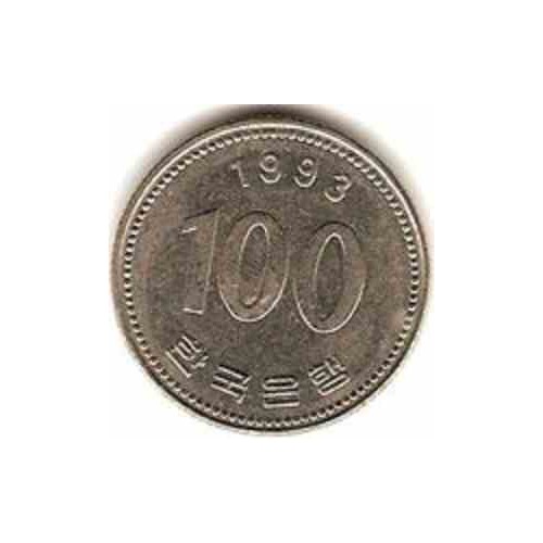 سکه  100 وون  - نیکل مس - کره جنوبی 1993 غیر بانکی