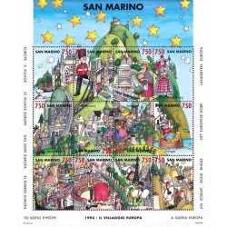 مینی شیت دهکده اروپا - سان مارینو 1996 قیمت 11 دلار