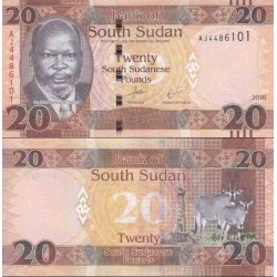 اسکناس 20 پوند - سودان جنوبی 2016