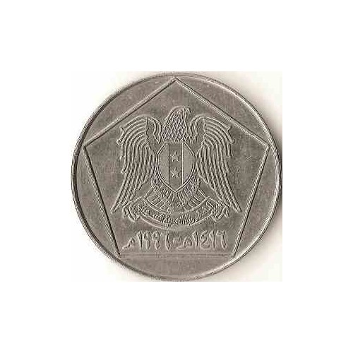 سکه  5 لیره - 5 پوند - نیکل روکش استیل  - سوریه 2002 غیر بانکی