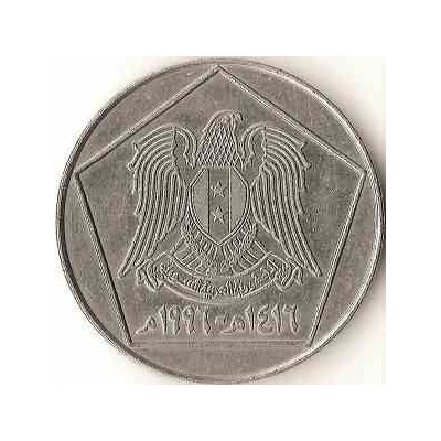 سکه  5 لیره - 5 پوند - نیکل روکش استیل  - سوریه 2002 غیر بانکی