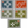 5 عدد تمبر صدمین سال صلیب سرخ - هلند 1967