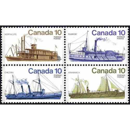 4 عدد تمبر کشتیهای کانادائی - 2 - کانادا 1976