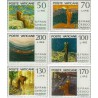 6 عدد تمبر تابلو - فانسیس آسیسی - واتیکان 1977