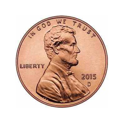 سکه 1 سنت - برنجی - آمریکا 2015 غیر بانکی