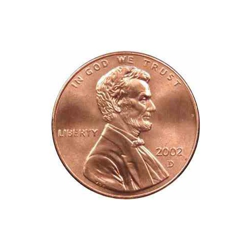 سکه 1 سنت - برنجی - آمریکا 2002 غیر بانکی