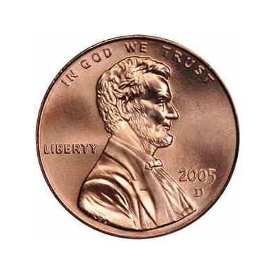 سکه 1 سنت - برنجی - آمریکا 2005 غیر بانکی