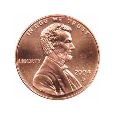 سکه 1 سنت - برنجی - آمریکا 2004 غیر بانکی