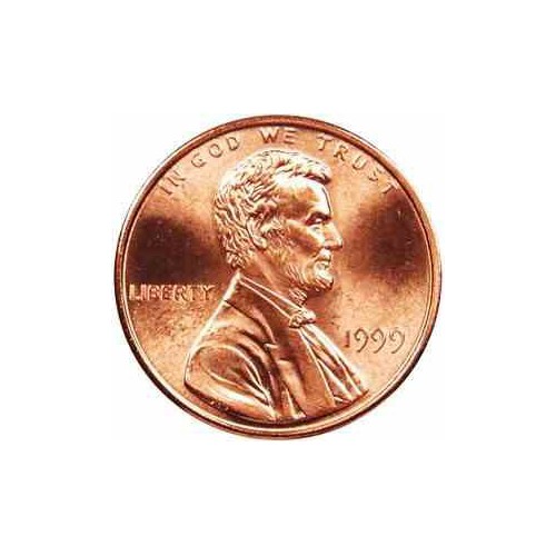 سکه 1 سنت - برنجی - آمریکا 1999غیر بانکی
