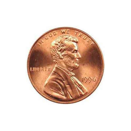 سکه 1 سنت - برنجی - آمریکا 1996غیر بانکی