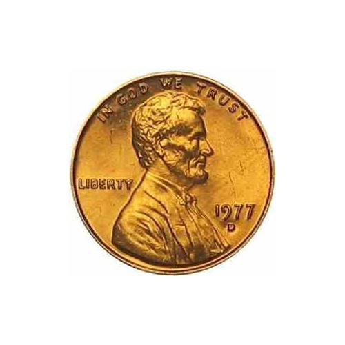 سکه 1 سنت - برنجی - آمریکا 1977غیر بانکی