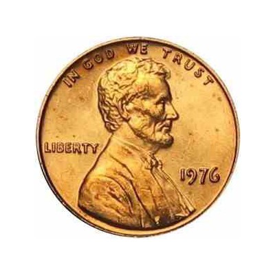 سکه 1 سنت - برنجی - آمریکا 1976غیر بانکی