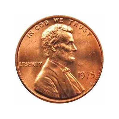 سکه 1 سنت - برنجی - آمریکا 1975غیر بانکی