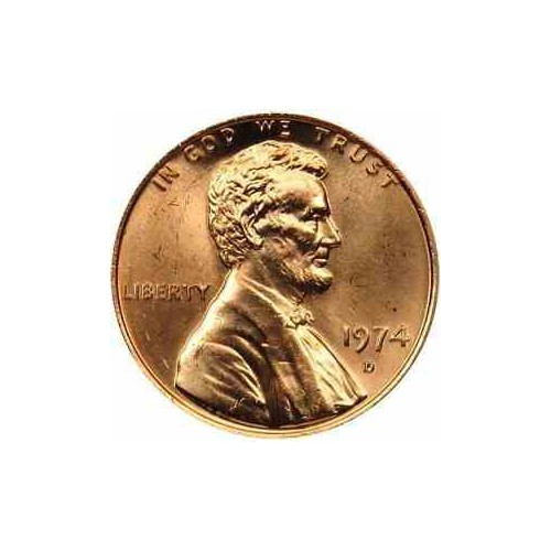 سکه 1 سنت - برنجی - آمریکا 1974غیر بانکی