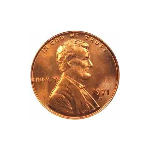 سکه 1 سنت - برنجی - آمریکا 1971غیر بانکی