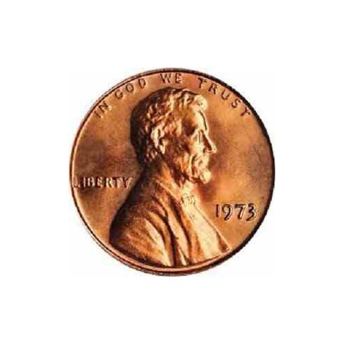 سکه 1 سنت - برنجی - آمریکا 1973غیر بانکی