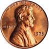 سکه 1 سنت - برنجی - آمریکا 1973غیر بانکی