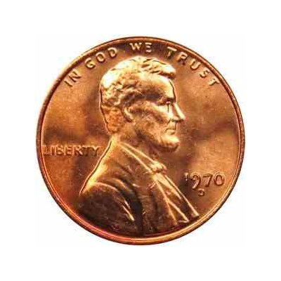 سکه 1 سنت - برنجی - آمریکا 1970غیر بانکی