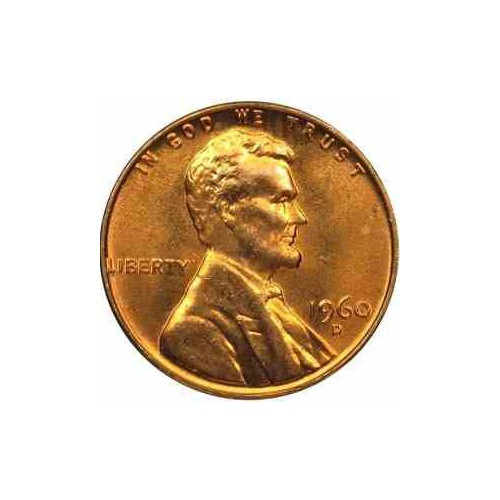سکه 1 سنت - برنجی - آمریکا 1960غیر بانکی