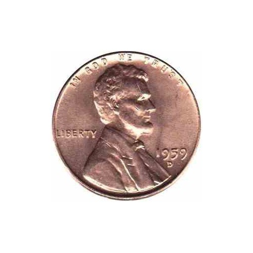 سکه 1 سنت - برنجی - آمریکا 1959غیر بانکی