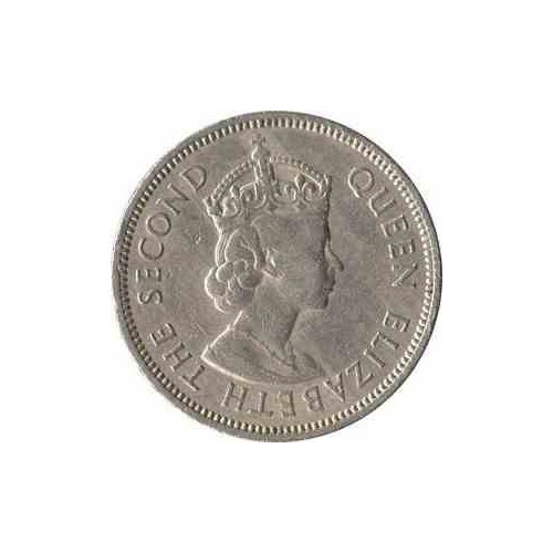سکه 50 سنت - نیکل مس -هنگ کنگ 1963 غیر بانکی