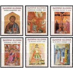 6 عدد تمبر تابلو نقاشی - شمایلها - بلغارستان 1994 قیمت 5.8 دلار