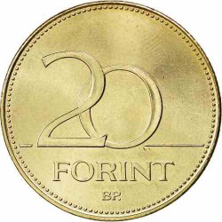 سکه 20 فورینت - مس نیکل روی - مجارستان 1992غیر بانکی