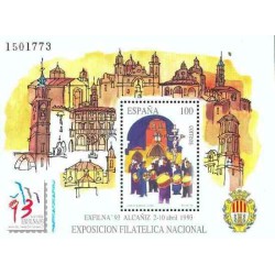 سونیرشیت نمایشگاه تمبر اگزفیلنا - آلکانیز-  اسپانیا 1993
