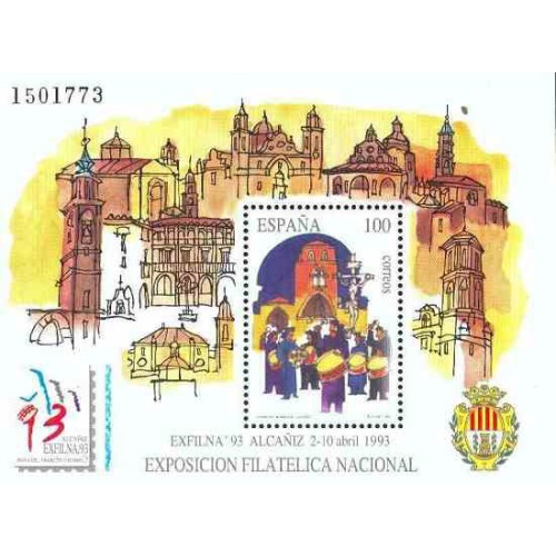 سونیرشیت نمایشگاه تمبر اگزفیلنا - آلکانیز-  اسپانیا 1993